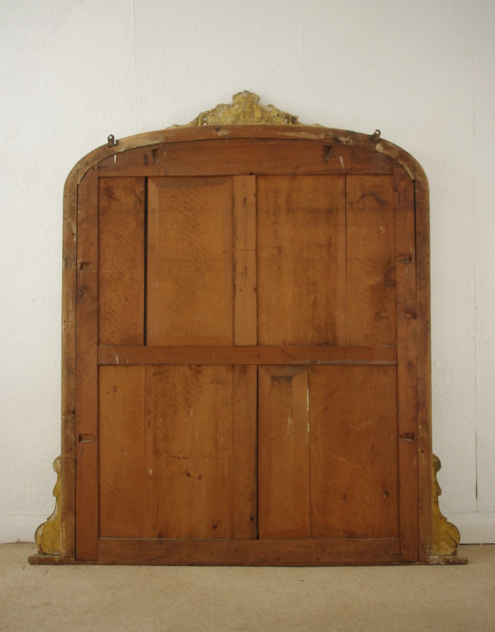 Victorian Gilt Large Arch Top Overmantle Mirror View IX