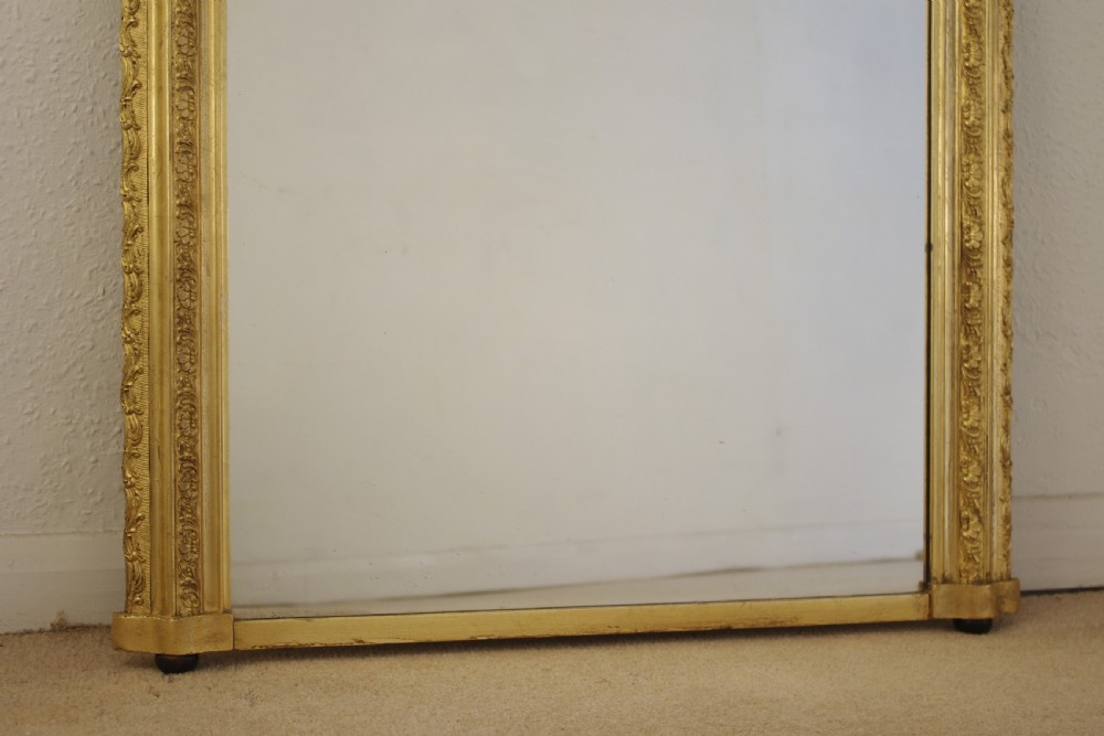Victorian Gilt Arch Top Overmantle Mirror View VII