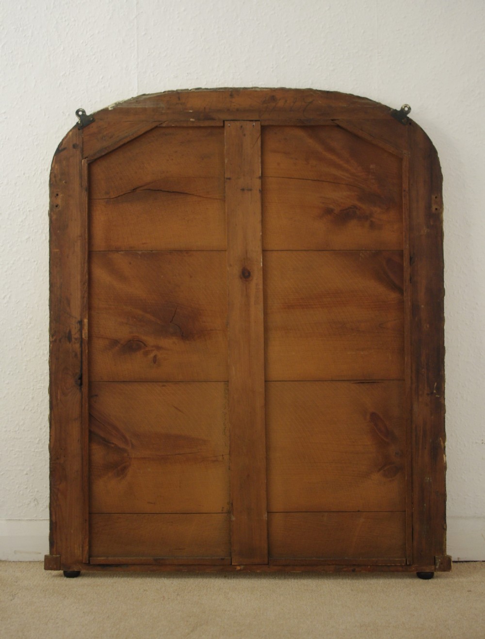 Victorian Gilt Arch Top Overmantle Mirror View VIII