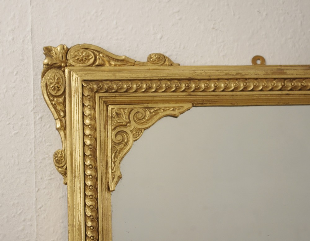 Victorian Gilt Large Overmantle Mirror View IV