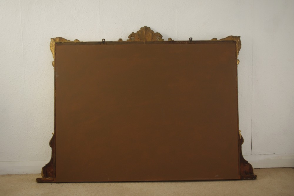 Victorian Gilt Large Overmantle Mirror View VIII
