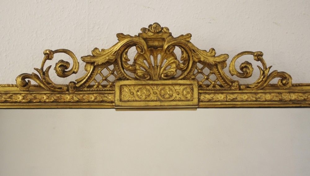 Victorian Gilt Large Overmantle Mirror View III