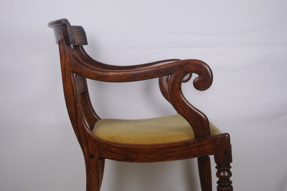 19th Century Simulated Rosewood Desk Chair View V
