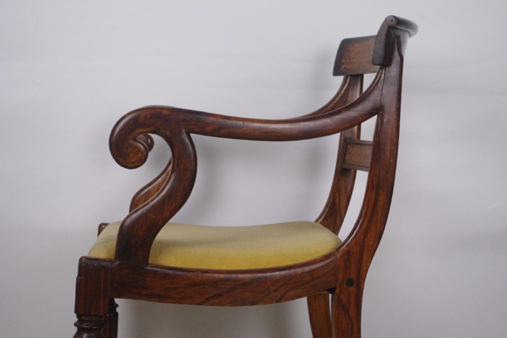 19th Century Simulated Rosewood Desk Chair View VI