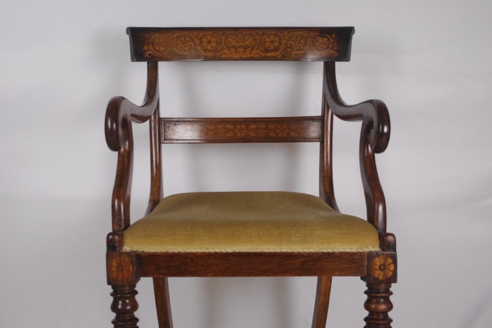 19th Century Simulated Rosewood Desk Chair View VIII