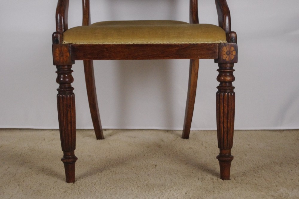 19th Century Simulated Rosewood Desk Chair View IX