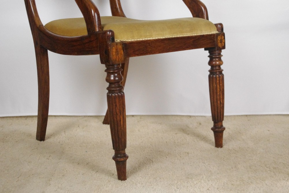 19th Century Simulated Rosewood Desk Chair View XI