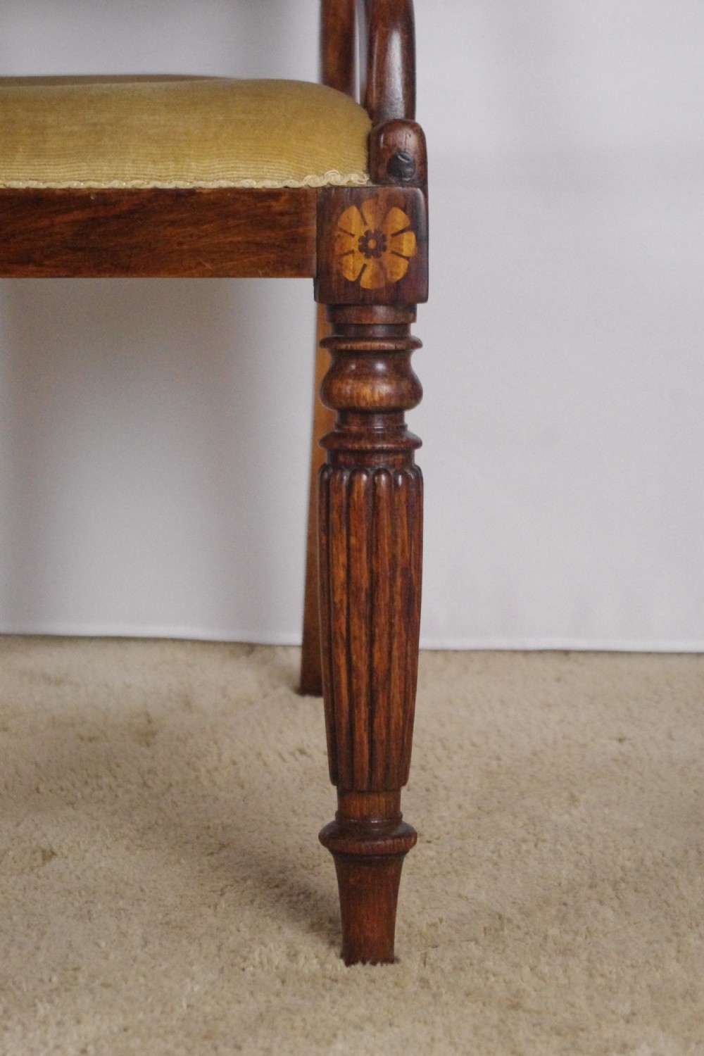 19th Century Simulated Rosewood Desk Chair View XII