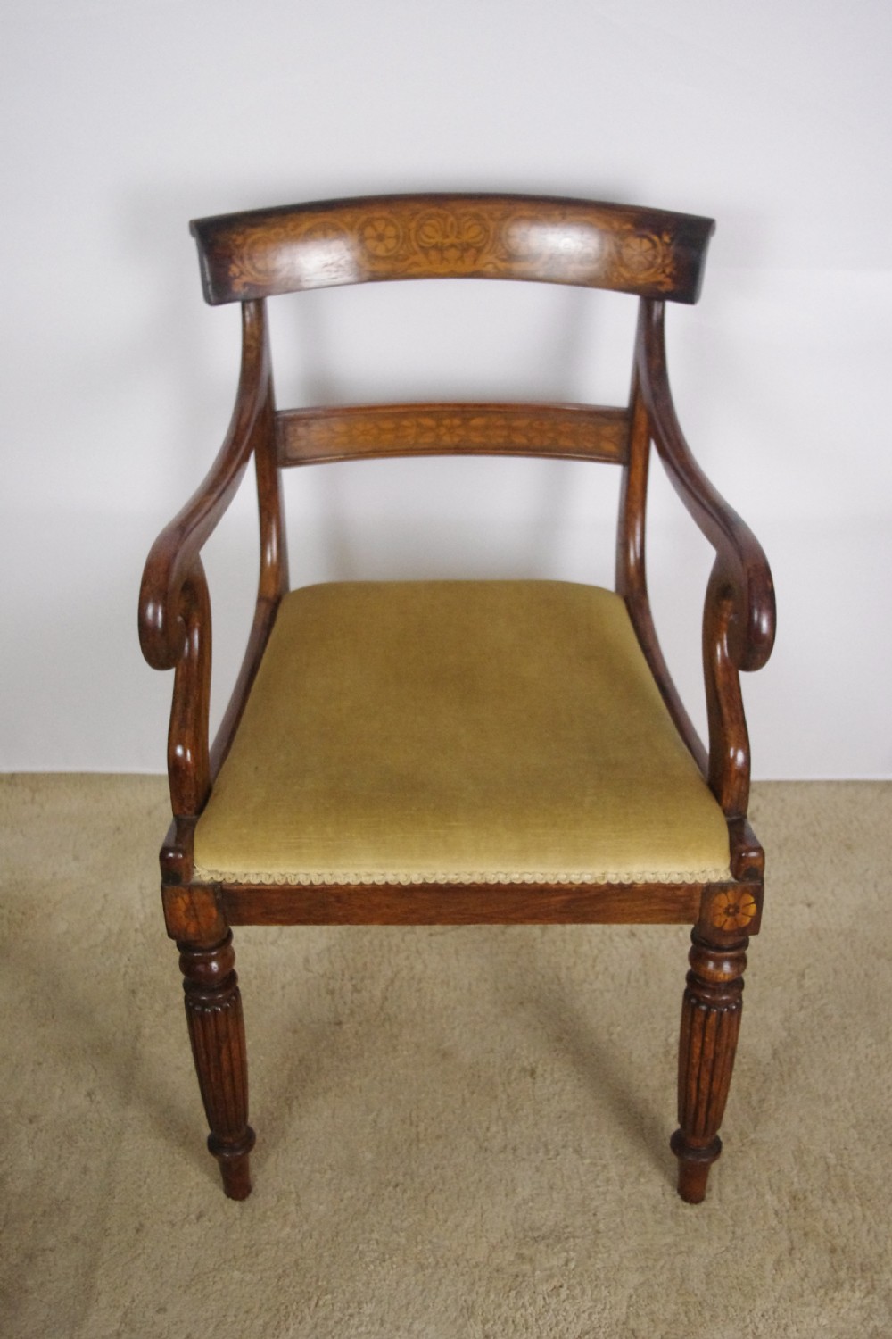 19th Century Simulated Rosewood Desk Chair View XVIII