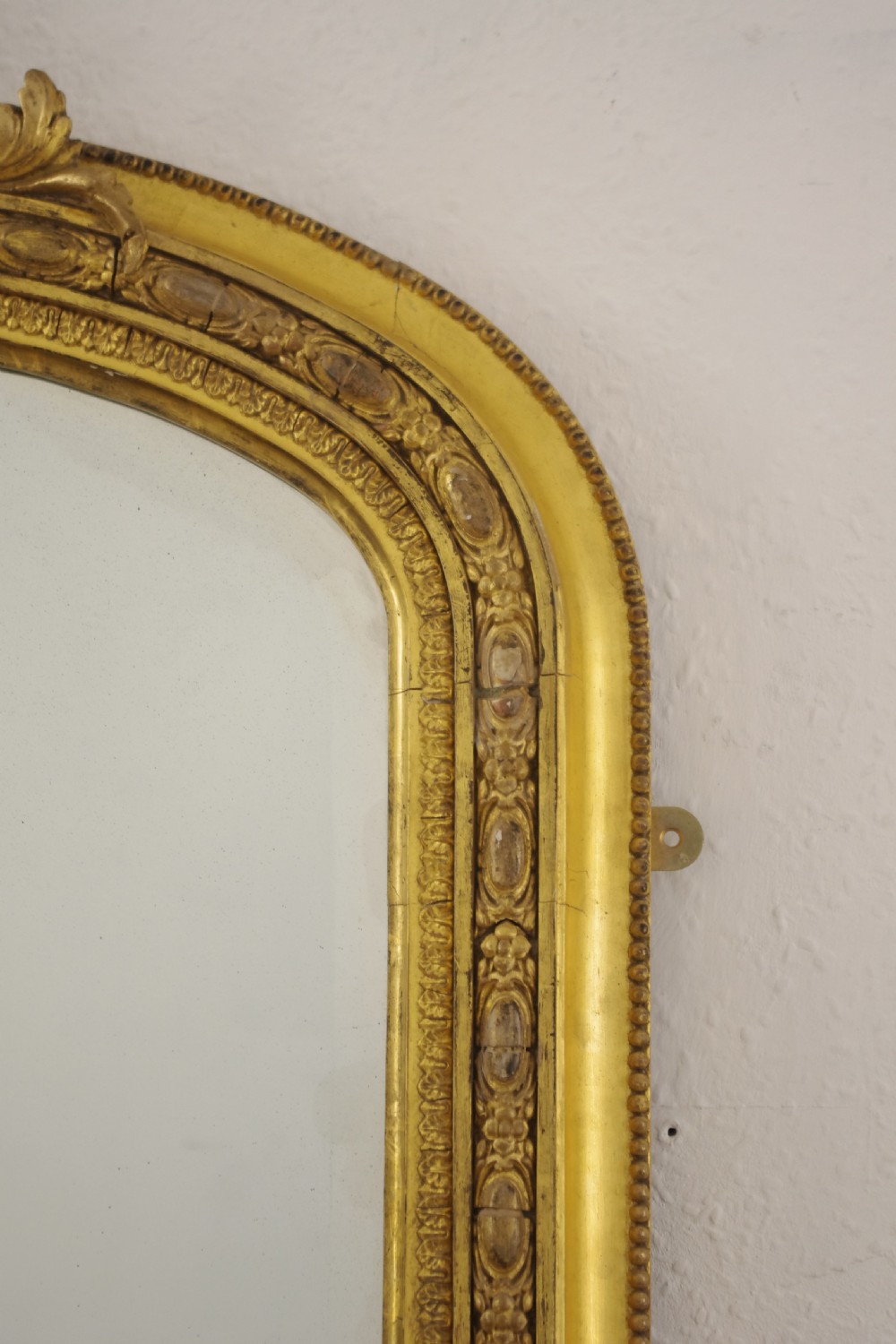 Victorian Gilt Arch Top Overmantle Mirror View V