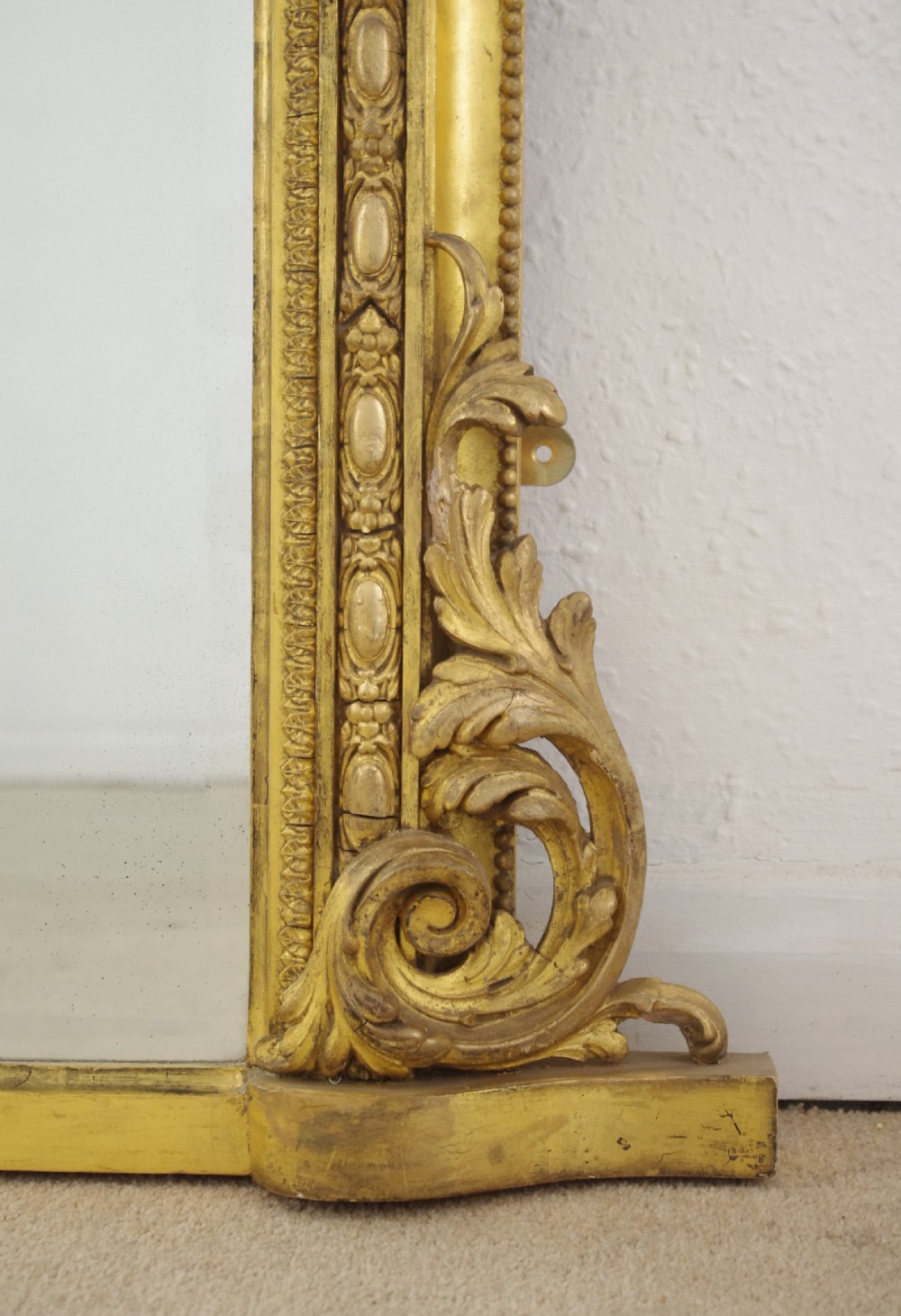 Victorian Gilt Arch Top Overmantle Mirror View VII