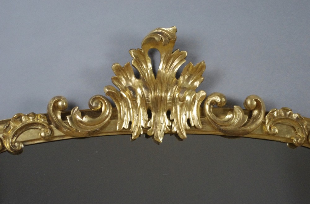 Victorian Gilt Wood Arch Top Overmantle Mirror View IV