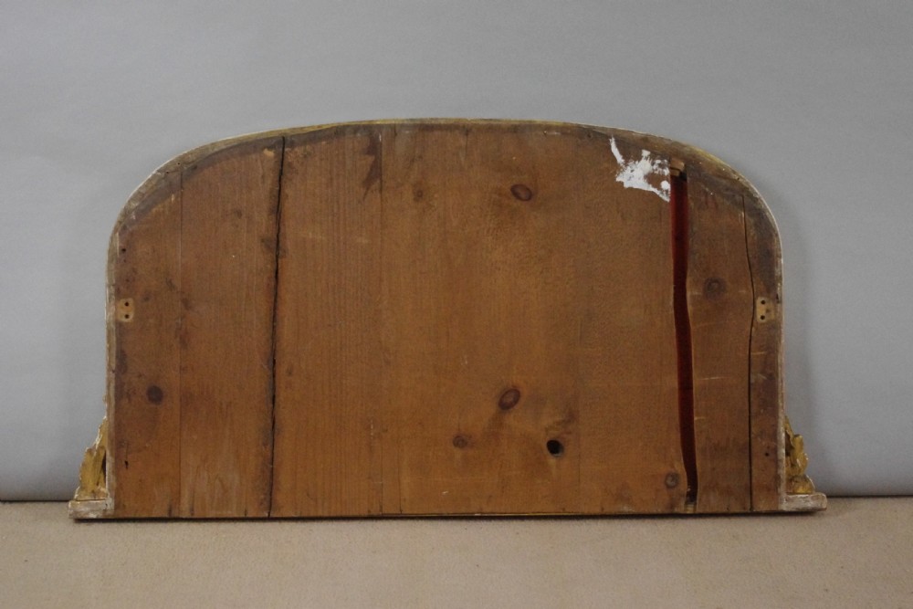 Victorian Gilt Wood Arch Top Overmantle Mirror View VI