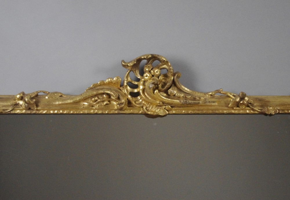 Victorian Gilt Large Overmantle Mirror View VI
