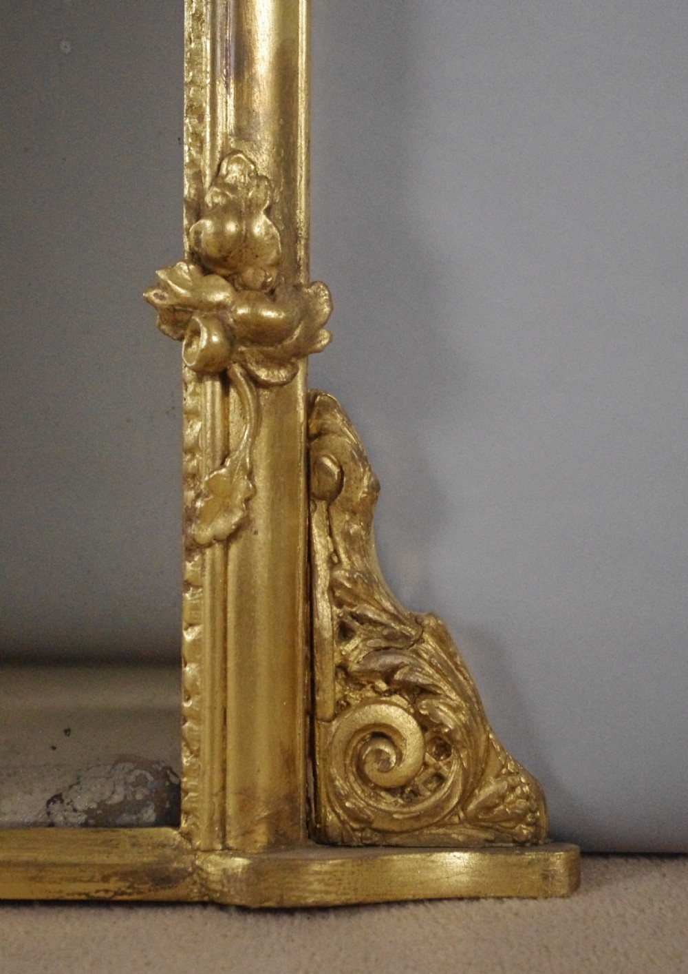 Victorian Gilt Large Overmantle Mirror View VIII