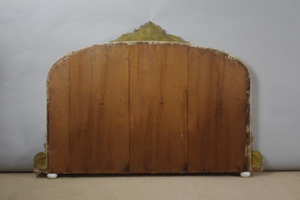 Victorian Gilt Arch Top Overmantle Mirror View X