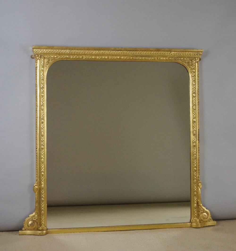 Victorian Gilt Overmantle Mirror