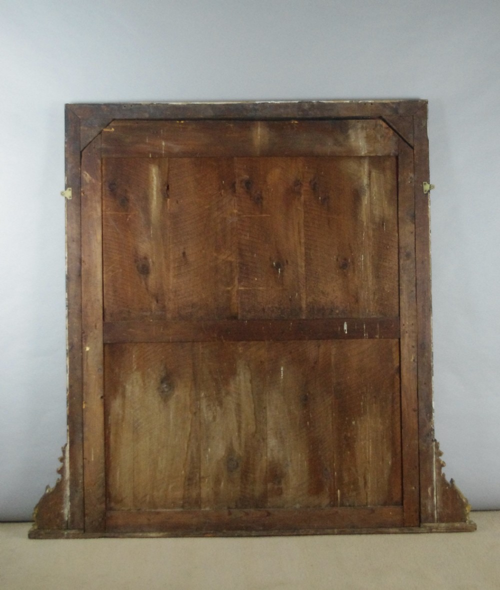 Victorian Ebonised and Parcel-Gilt Large Overmantle Mirror View IX