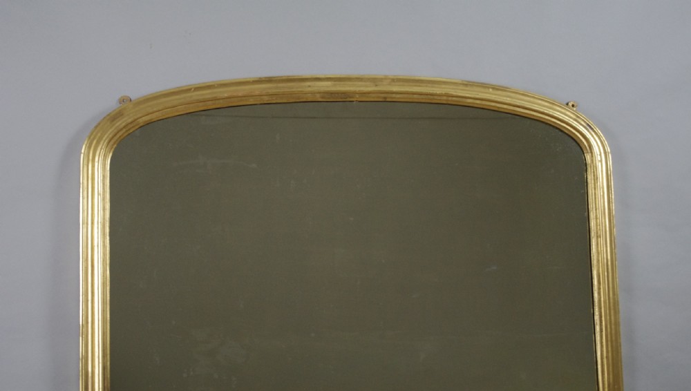 Victorian Gilt Wood Large Arch Top Overmantle Mirror View II