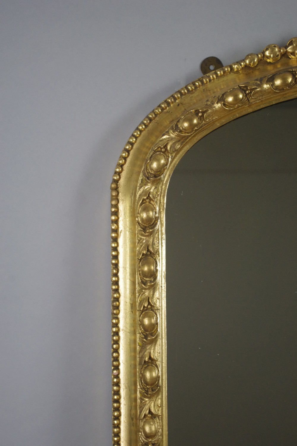 Victorian Gilt Large Arch Top Overmantle Mirror View V