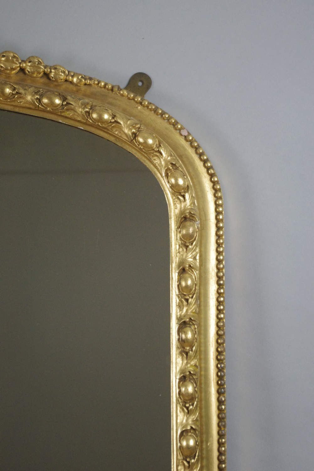 Victorian Gilt Large Arch Top Overmantle Mirror View VI