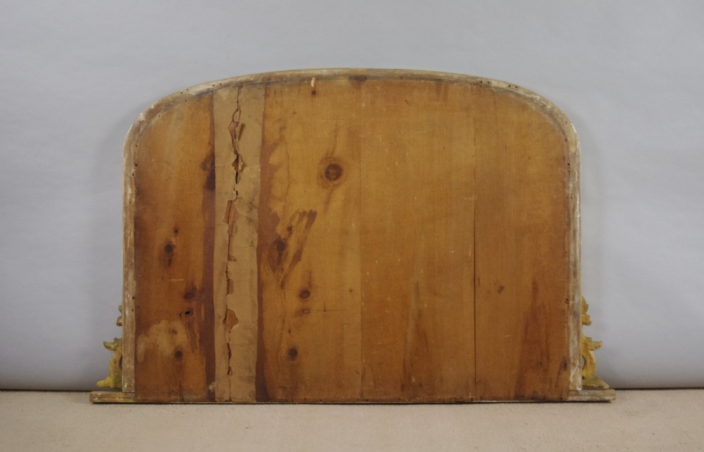 Victorian Gilt Wood Arch Top Overmantle Mirror View VI