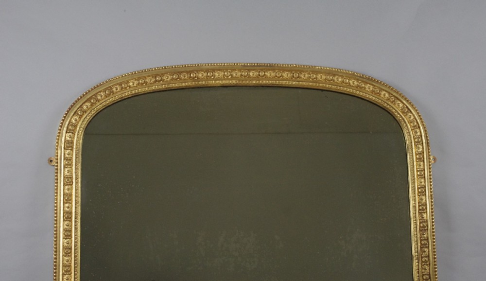 Victorian Gilt Large Arch Top Overmantle Mirror View II