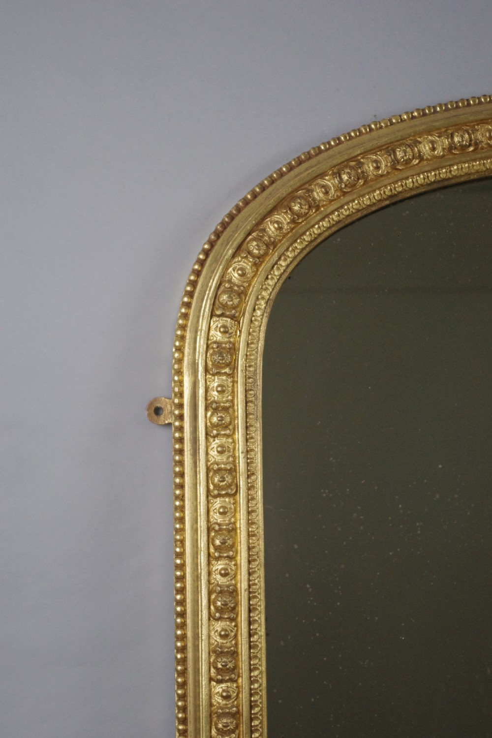 Victorian Gilt Large Arch Top Overmantle Mirror View III