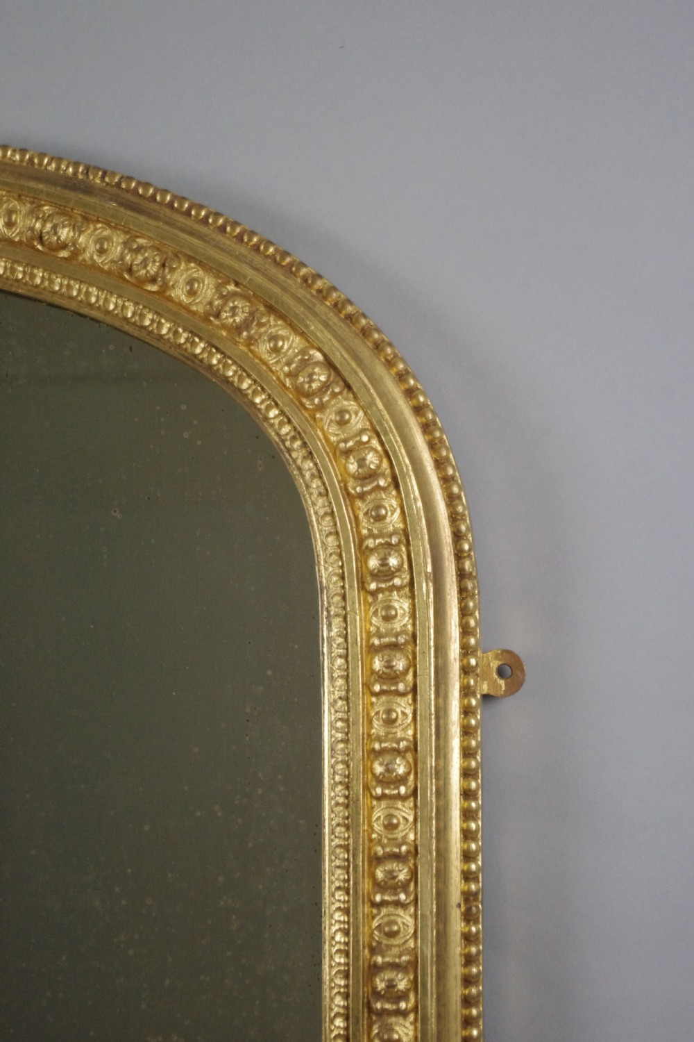 Victorian Gilt Large Arch Top Overmantle Mirror View IV