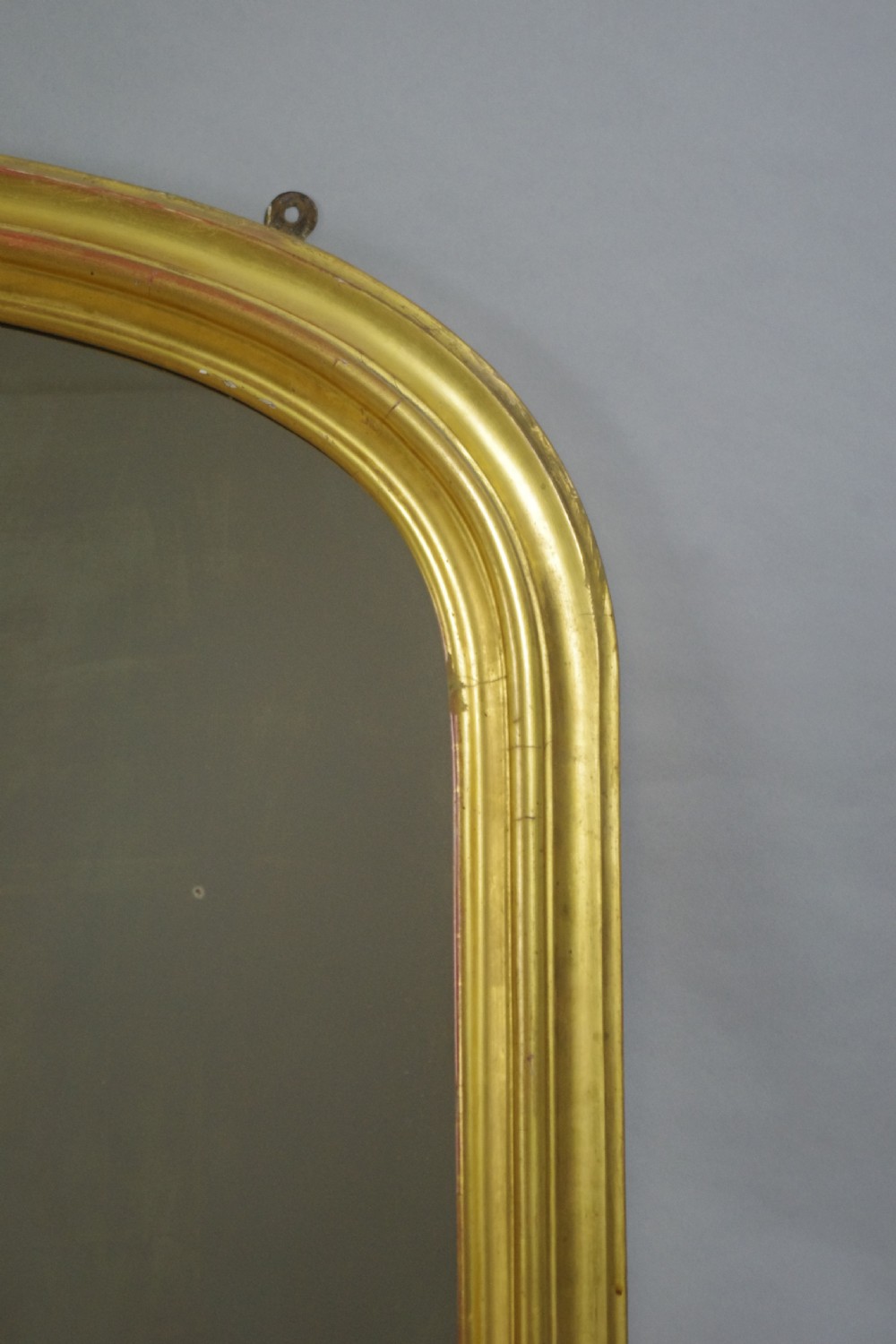 Victorian Gilt Wood Large Arch Top Overmantle Mirror View IV