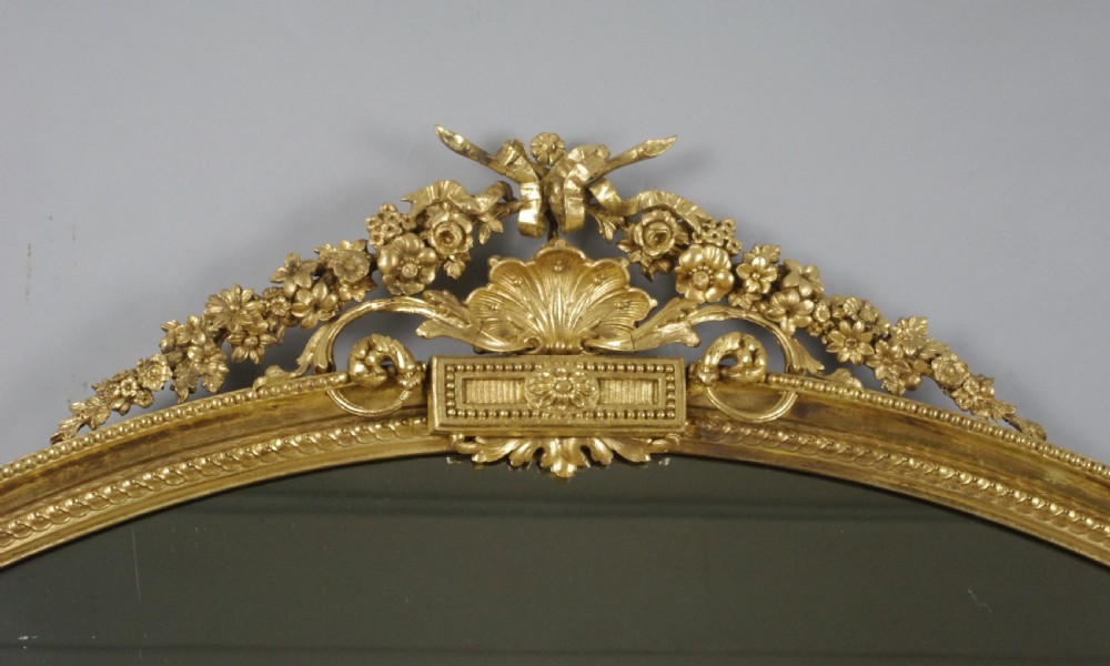 Victorian Gilt Large Overmantle Mirror View III