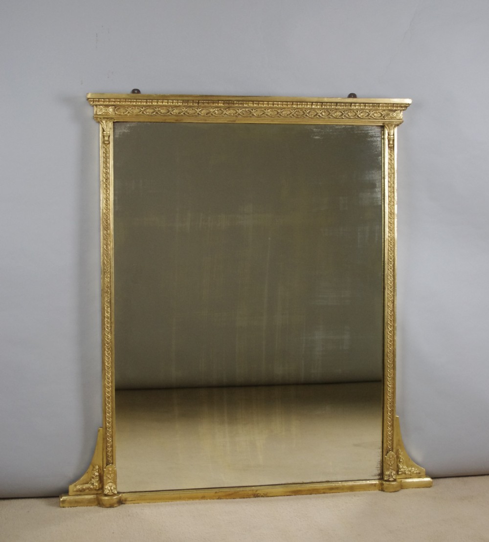 Victorian Gilt Wood Overmantle Mirror