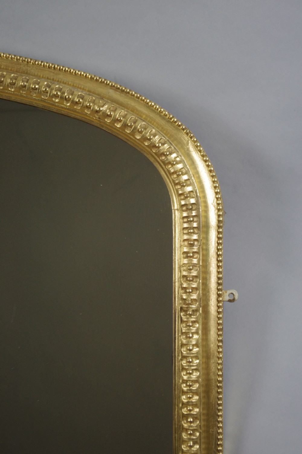 Victorian Gilt Large Arch Top Overmantle Mirror View V