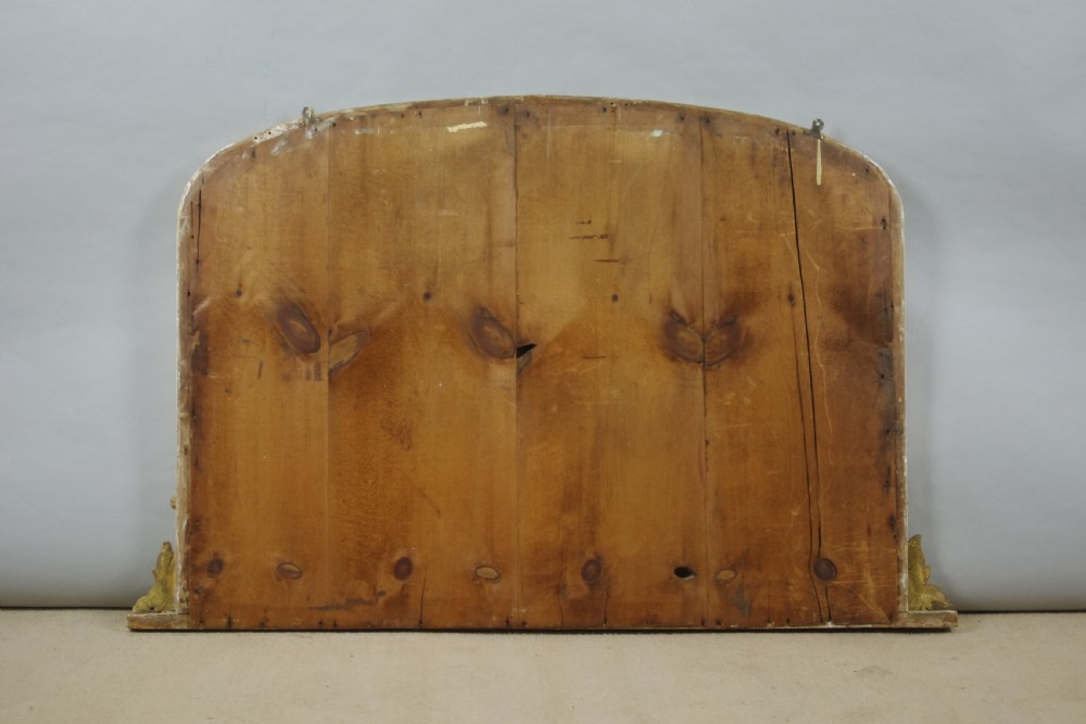 Victorian Gilt Wood Arch Top Overmantle Mirror View VII