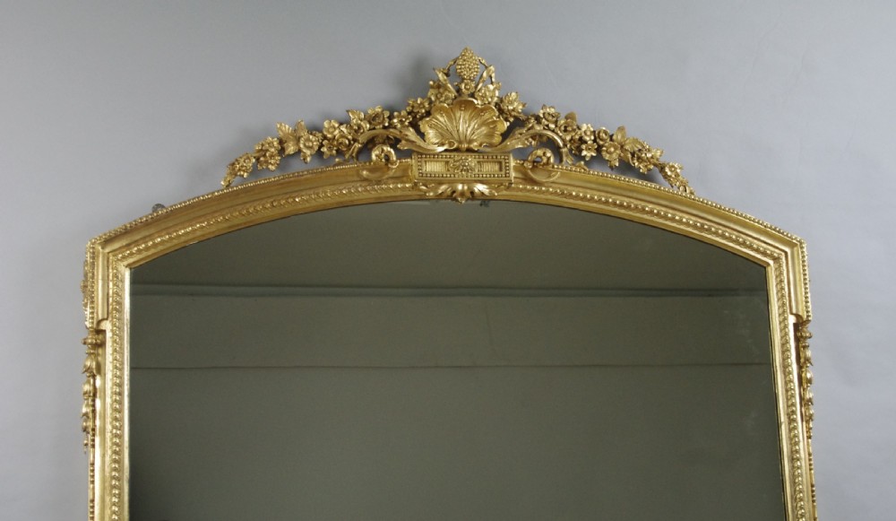 Victorian Gilt Large Overmantle Mirror View II