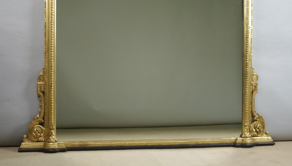 Victorian Gilt Large Overmantle Mirror View VIII