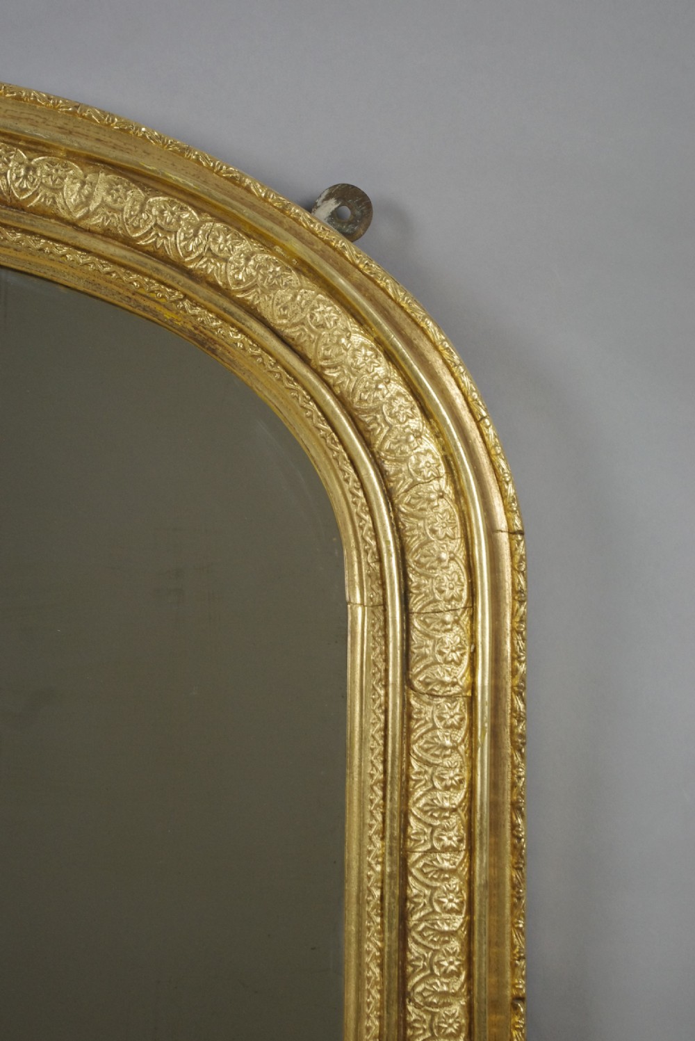 Victorian Gilt Arch Top Overmantle Mirror View VI