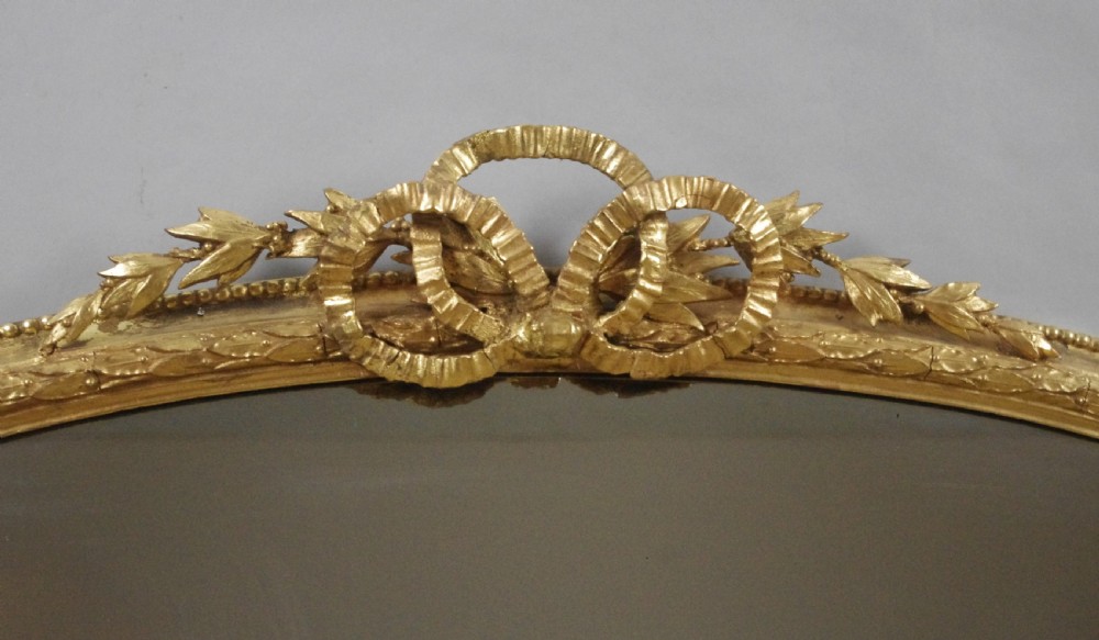 Victorian Gilt Arch Top Overmantle Mirror View V