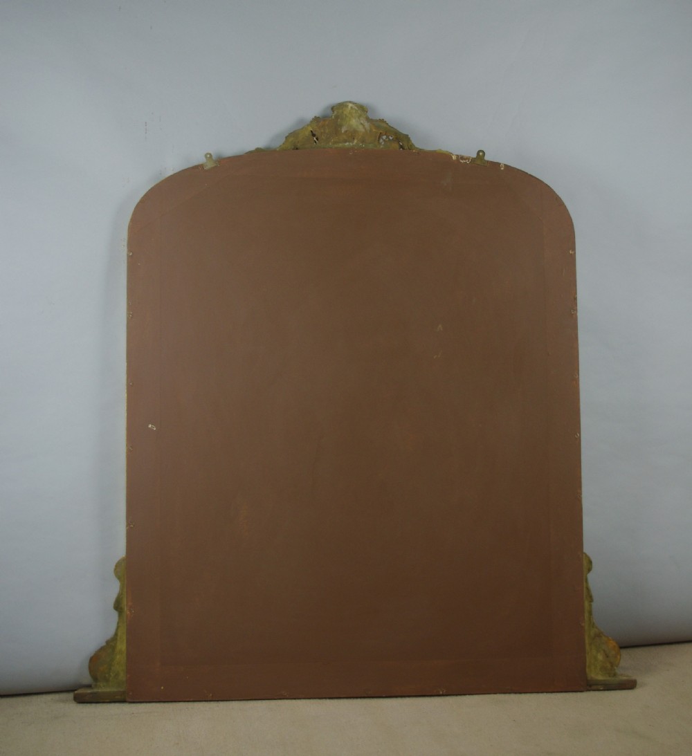 Victorian Gilt Large Arch Top Overmantle Mirror View IX
