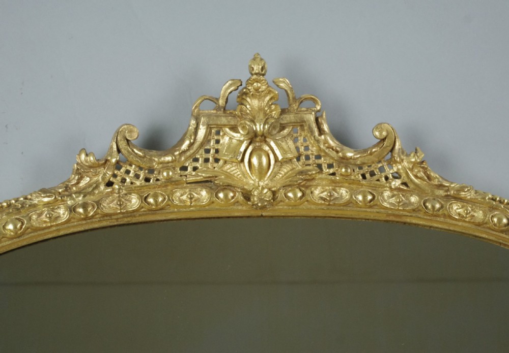 Victorian Gilt Large Arch Top Overmantle Mirror View III