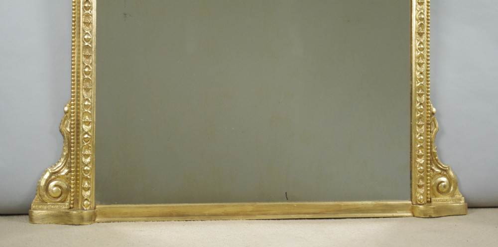 Victorian Gilt Large Arch Top Overmantle Mirror View VIII