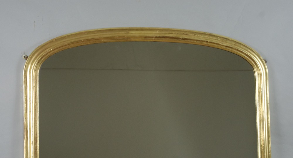 Victorian Gilt Large Arch Top Overmantle Mirror View II