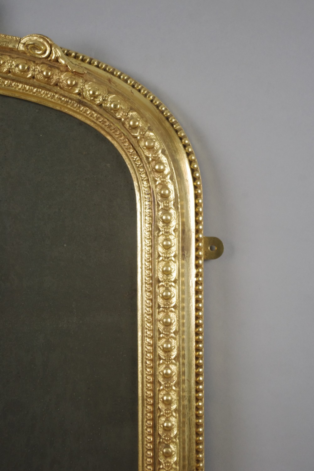 Victorian Gilt Arch Top Overmantle Mirror View V