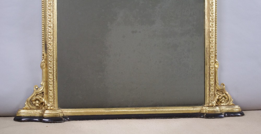 Victorian Gilt Arch Top Overmantle Mirror View VIII
