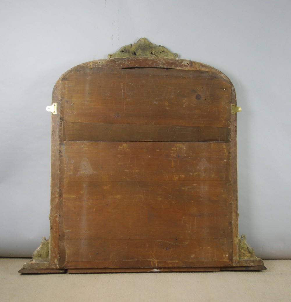 Victorian Gilt Arch Top Overmantle Mirror View IX