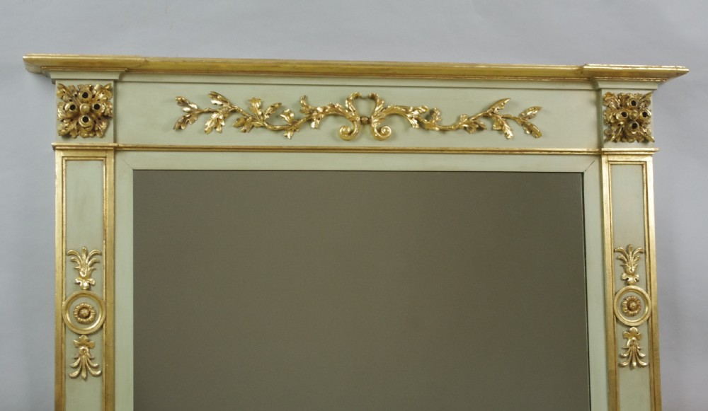 Victorian Painted and Parcel-Gilt Overmantle Mirror View IV