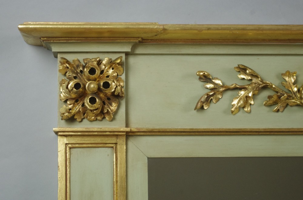 Victorian Painted and Parcel-Gilt Overmantle Mirror View V