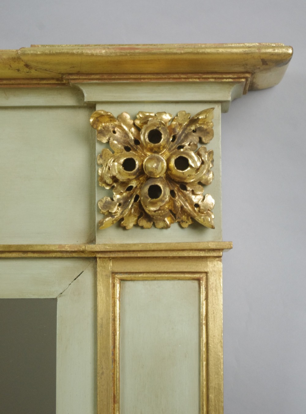 Victorian Painted and Parcel-Gilt Overmantle Mirror View VI