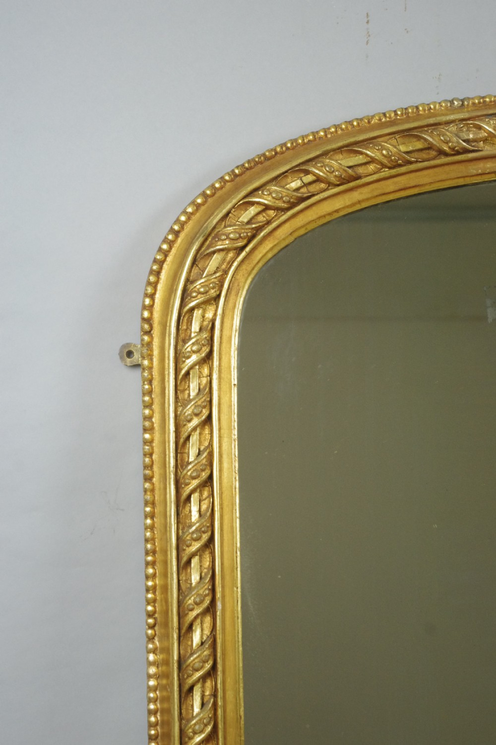 Victorian Gilt Large Arch Top Overmantle Mirror View III