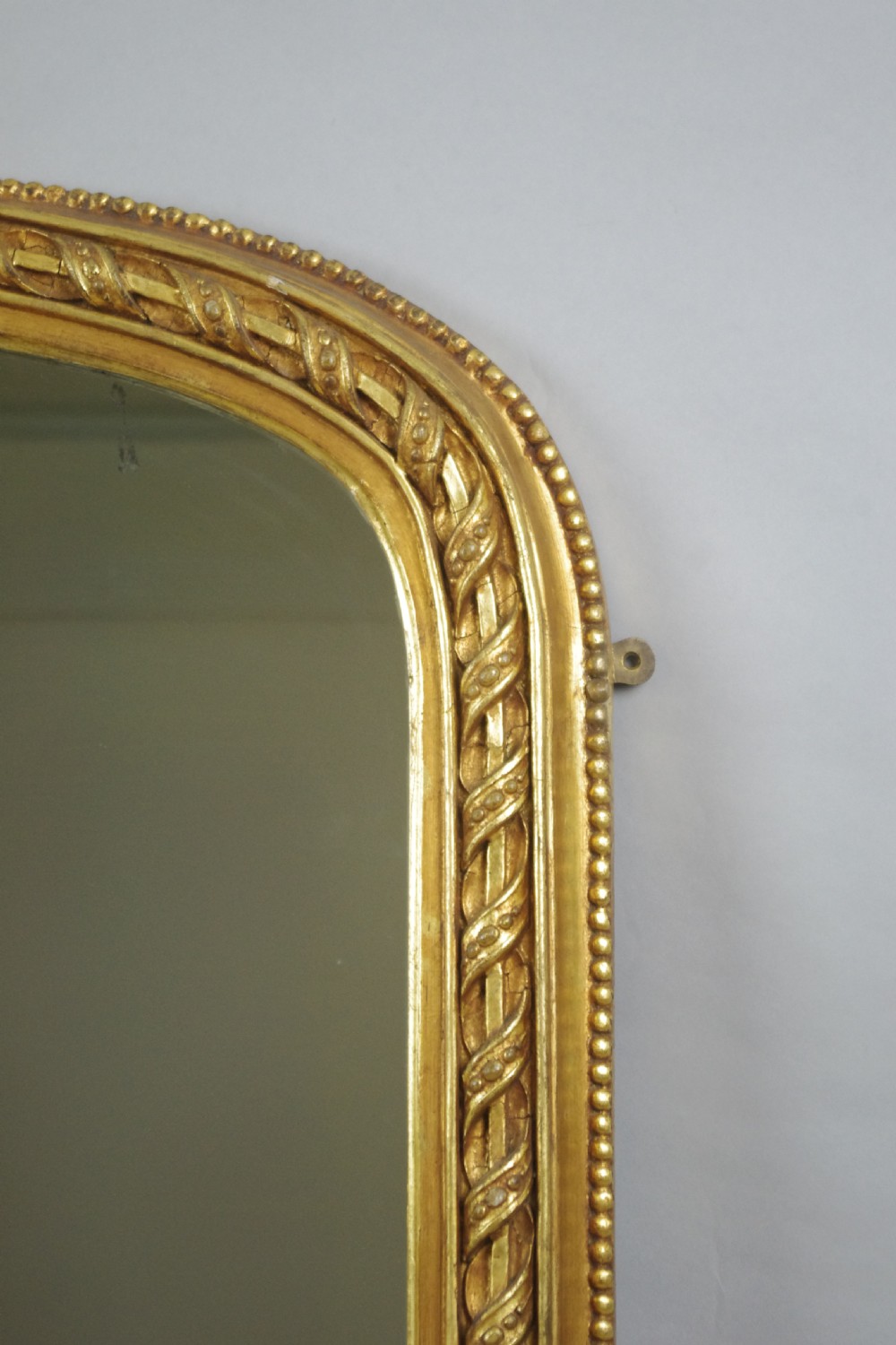 Victorian Gilt Large Arch Top Overmantle Mirror View IV